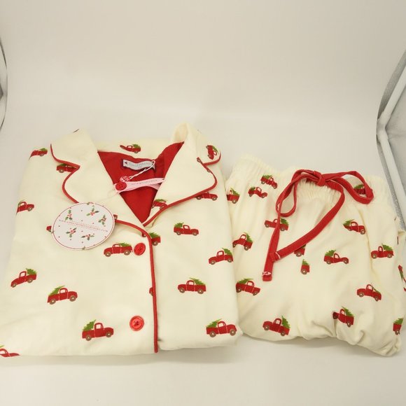 SweetHoney Other - NWT Sweet Honey Soft Pajama Loungewear Set Christmas Tree Truck Women Sz XS 4-6